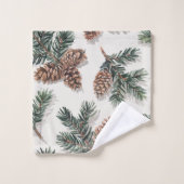 Rustig groenblijvend bos  bad handdoek (Wasdoekje)