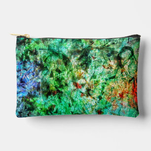 Rustig groene abstracte Cut Sew Tas,Glad abstract Etui