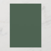 Rustig groene aquarel details informatiekaartje (Achterkant)