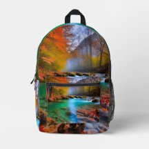 Rustig herfst rivierlandschap