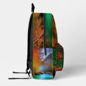 Rustig herfst rivierlandschap bedrukte rugzak (Links)