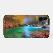 Rustig herfst rivierlandschap Case-Mate iPhone case (Achterkant (horizontaal))
