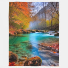 Rustig herfst rivierlandschap