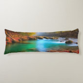 Rustig herfst rivierlandschap lichaamskussen (Voorkant)