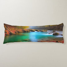 Rustig herfst rivierlandschap