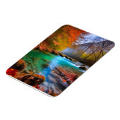 Rustig herfst rivierlandschap magneet (Linkerzijde)