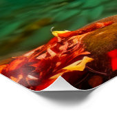 Rustig herfst rivierlandschap perfect poster (Hoek)