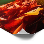 Rustig herfst rivierlandschap poster (Hoek)