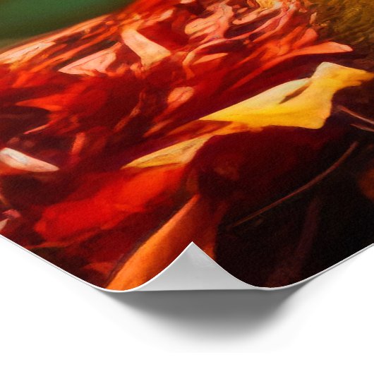 Rustig herfst rivierlandschap poster (Hoek)