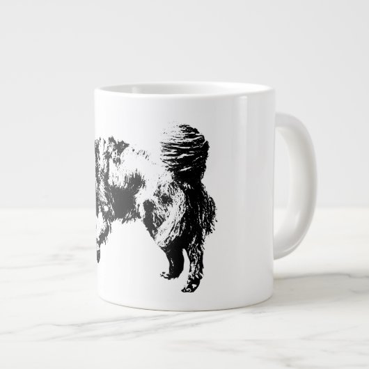 Rustig horloge in het licht van oktober grote koffiekop (Voorkant rechts)