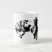 Rustig horloge in het licht van oktober grote koffiekop (Voorkant)