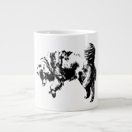 Rustig horloge in het licht van oktober grote koffiekop (Voorkant)