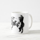 Rustig horloge in het licht van oktober koffiemok (Voorkant rechts)