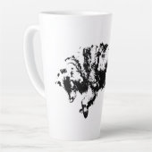 Rustig horloge in het licht van oktober latte mok (Linkerhoek)