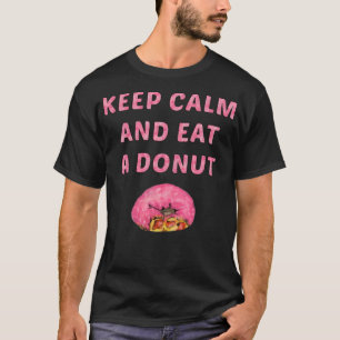 rustig houden en een regenboogverjaardag eten t-shirt