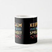 rustig houden Ik heb daar een spreadsheet voor Koffiemok (Center)