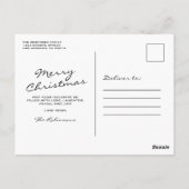 Rustig hout 4 foto Kerstvakantie Briefkaart (Achterkant)