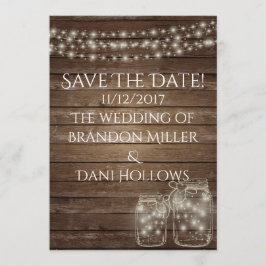 Rustig hout bespaart de datum save the date