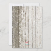 Rustig hout bespaart de datum save the date (Achterkant)