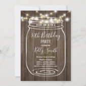 rustig hout , jar , verjaardagsfeest kaart (Voorkant)