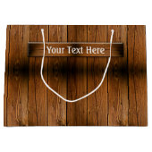 Rustig hout voor alle doeleinden groot cadeauzakje (Voorkant)