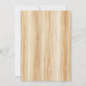 Rustig Houten Kruis Boho Pampas Eucalyptus Doop Kaart (Achterkant)