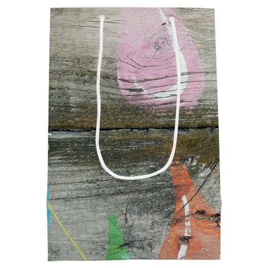 Rustig houtsdesign medium cadeauzakje (Achterkant)