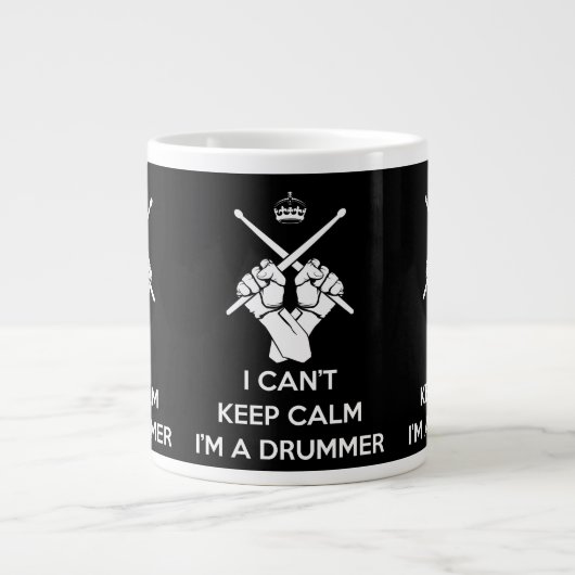 Rustig, ik ben een drummer, ik kan niet rustig bli grote koffiekop (Voorkant)