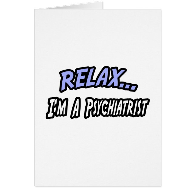 Rustig, ik ben psychiater (Voorkant)