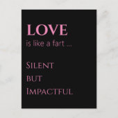 Rustig impactvolle liefde humoristische Valentijns Briefkaart (Voorkant)