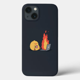 Rustig in chaos – Schattigee Yellow Bird & Fiery L Case-Mate iPhone Case