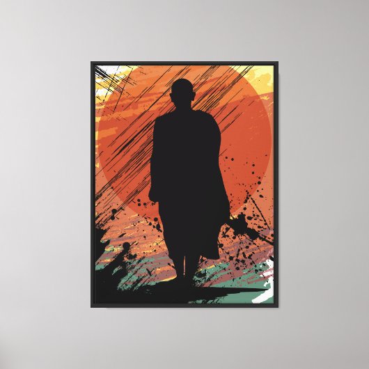 Rustig in de chaos canvas afdruk (Voorkant)