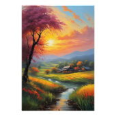 Rustig Japans platteland Foto Afdruk (Voorkant)