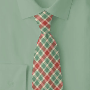Rustig Kerst Plaid Stropdas