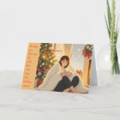 Rustig kerstfeest feestdagen kaart (Voorkant)