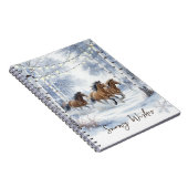 Rustig Kerstfeest met Paard Notitieboek (Rechterzijde)