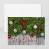 Rustig Kerstmis Kerstrapport Vakantie Briefkaart (Voorkant / Achterkant)