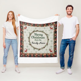 Rustig Kerstmis Persoonlijk Vakantie Fleece Deken