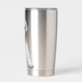 Rustig Lab met vakantie kalmte Geïsoleerde Drinkbeker (Achterkant)