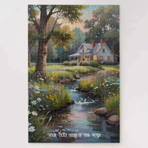 Rustig Landelijk Retreat Cottage aan de Stroom Legpuzzel
