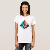 Rustig landschap Rustig Natuur Bergen T-shirt (Voorkant volledig)