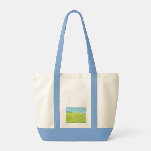 Rustig landschap tote bag (Achterkant)