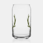 Rustig legergroen gewei aangepast geschenk voor br blikvorm glas (Links)