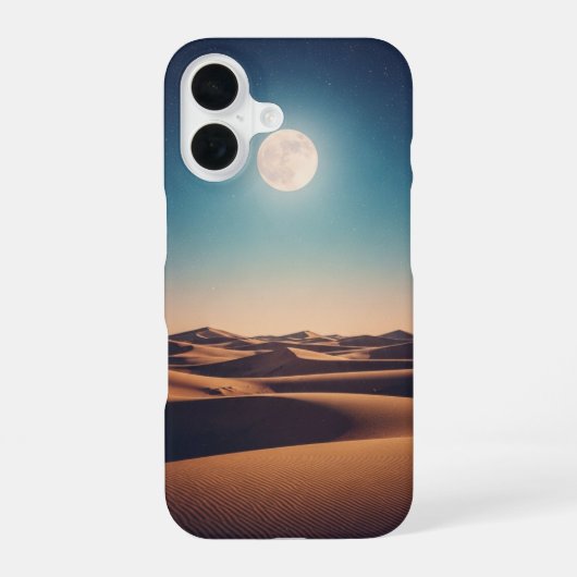 Rustig Maans Desertschoon iPhone 16 Hoesje (Achterkant)