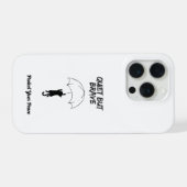 Rustig Maar Dapper – Aangepaste tekst Kat iPhone H Hoesje (Achterkant horizontaal)