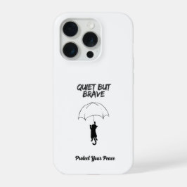 Rustig Maar Dapper – Aangepaste tekst Kat iPhone H 15 Pro Case