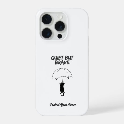 Rustig Maar Dapper – Aangepaste tekst Kat iPhone H Hoesje (Achterkant)