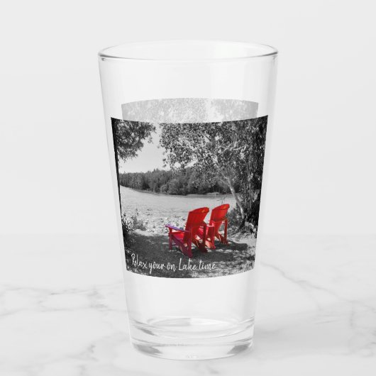 Rustig maar dat je op Lake tijd bent Glas (Achterkant)