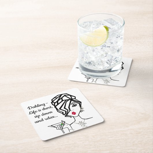 "Rustig maar en ontspan..." Kartonnen Onderzetters (Insitu)