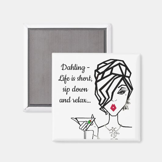 "Rustig maar en ontspan..." Magneet (Voorkant / Achterkant)